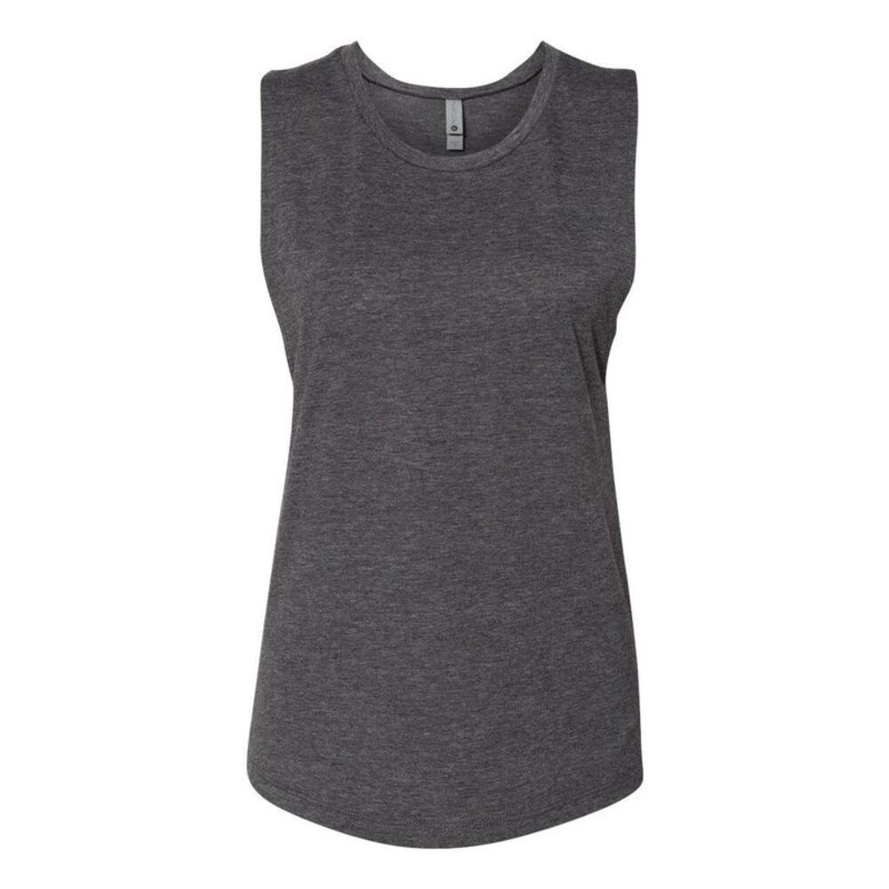 Womens Festival Muscle Tank / Charcoal